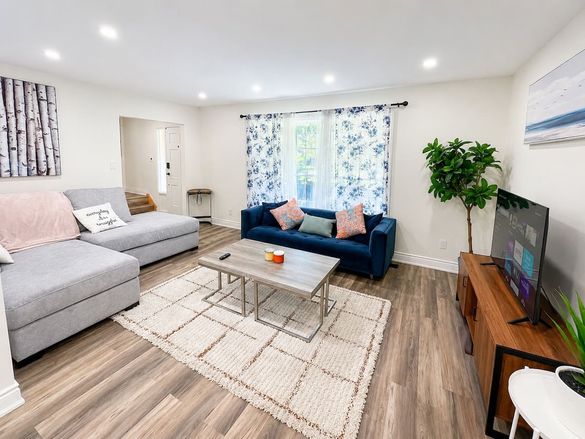 Living room photo 11 at Ebstad Luxe furnished rental in Waterloo Ontario
