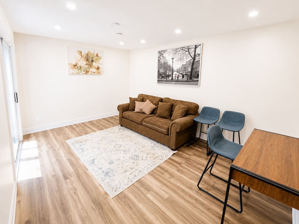 Living room photo 13 at Ebstad Luxe furnished rental in Waterloo Ontario