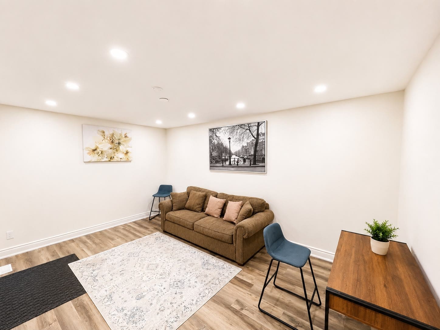 Living room photo 2 at Ebstad Luxe furnished rental in Waterloo Ontario